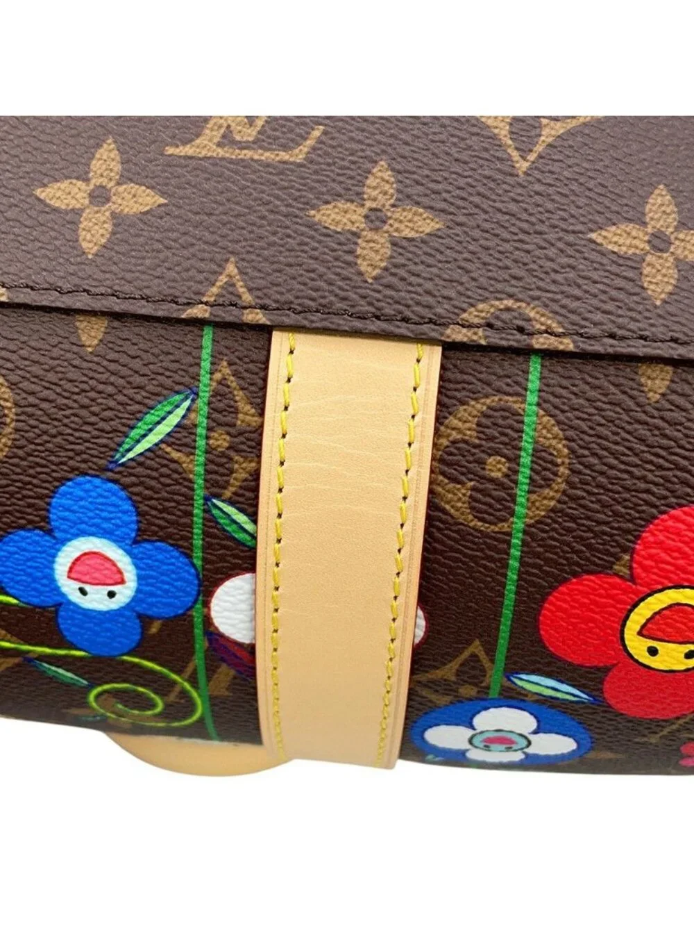 Louis Vuitton Boston Bag Monogram LV TM Keepall Bandouliere 45 Takashi Murakami